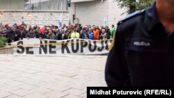 Protest ratnih veterana u Sarajevu