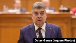 Marcel Ciolacu, la votul în Parlament.