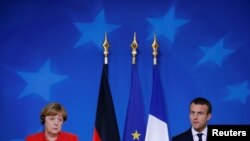 Angela Merkel i Emanuel Makron