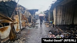 Пайомади сӯхтор дар бозори "Самоҳ"-и Ҳисор