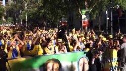 تجمع مخالفان جمهوری اسلامی در مقابل مقر سازمان ملل در نیویورک