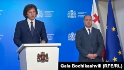 Премьер Ираклий Кобахидзе и глава Минобразования Гиви Миканадзе