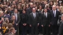 Minute Of Silence Held For Victims Of Paris Attacks