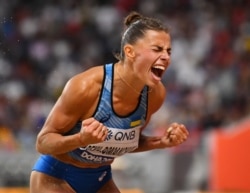 Марина Бех-Романчух на чемпіонаті світу з легкої атлетики