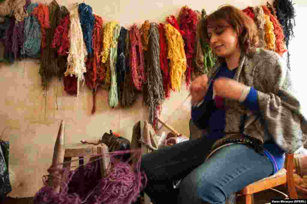 Armenia -- A carpet workshop in Armenia, Getik village, Gegharkuniq region, 28Mar2013