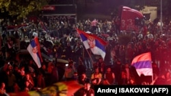 "სტუდენტური მოძრაობა" ბელგრადში აღნიშნავს არჩევნებში გამარჯვებას. 26 ოქტომბერი, 2026 წელი