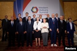 Učesnici Londonskog samita u okviru Berlinskog procesa za Zapadni Balkan, 10. juli 2018.