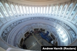 Sala Rotunda din Capitoliu, unde va avea loc ceremonia de învestire.