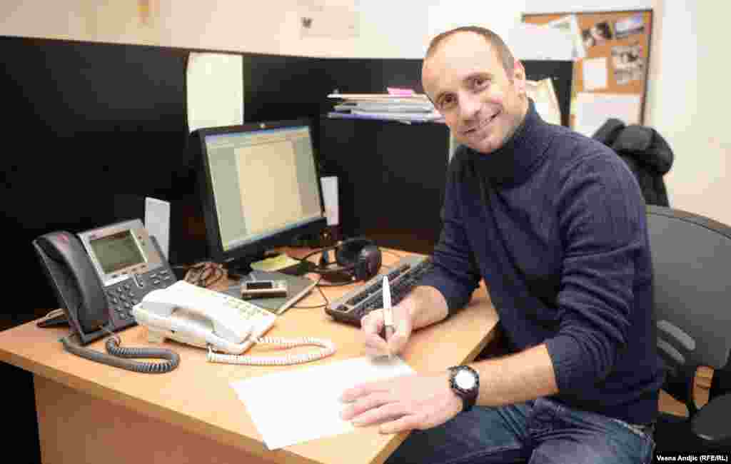 Zoran Glavonjić, novinar RSE, Beograd. 