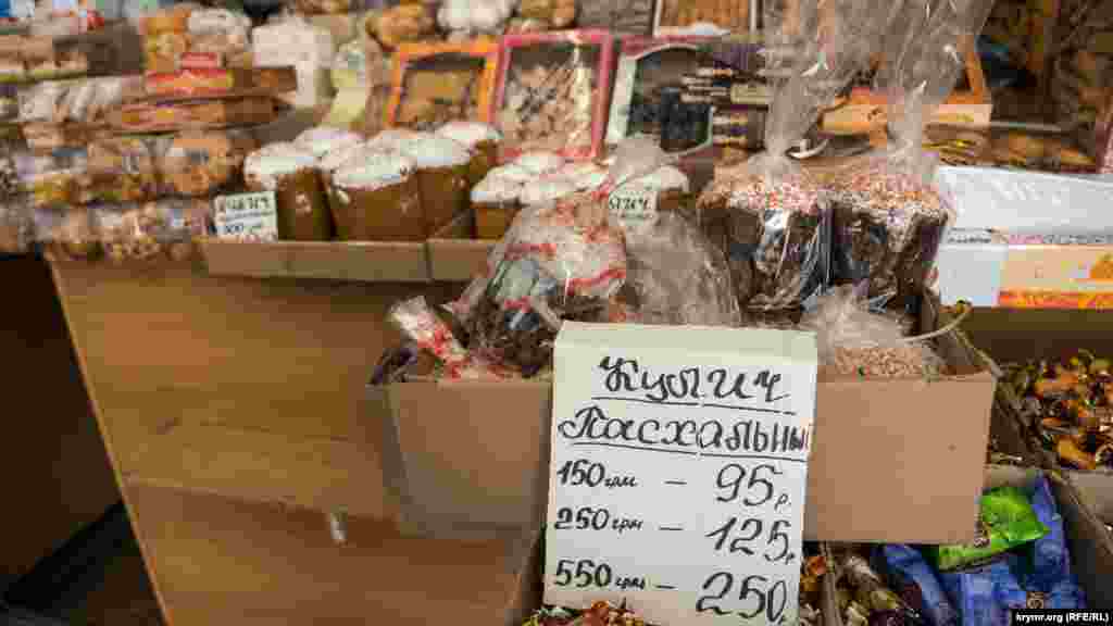 Цены на пасхальные куличи колеблются от 95 до 250 рублей