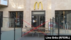 Restaurantul McDonald's din centrul Chișinăului s-a închis din cauza epidemiei de coronavirus