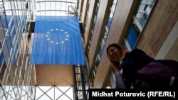 Zastava EU u zgradi Delegacije Evropske unije u BiH, Sarajevo, fotoarhiv