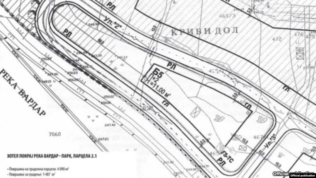 Урбанистичкиот план за парцелите покрај кејот на Вардар.