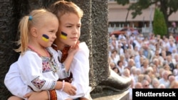 Діти під час відзначення Дня Незалежності України. Львів, 24 серпня 2013 року