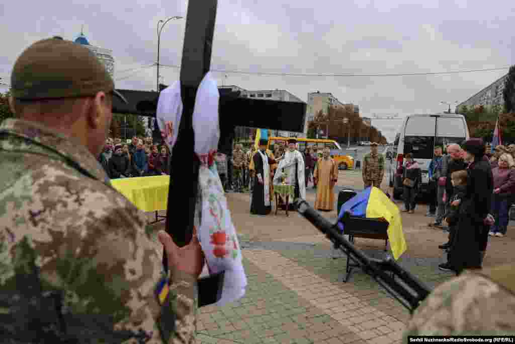 Чин відспівування загиблих військових на Майдані Свободи в Броварах, 14 вересня 2026 року