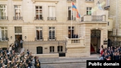 Ֆրանսիայում Հայաստանի դեսպանության նոր շենքի բացումը, Փարիզ, 28-ը ապրիլի, 2026թ., լուսանկարը՝ ՀՀ ԱԳՆ լրատվականի 