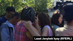 Өрт чыккан жерде турган кыргызстандыктар