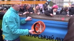На вагонетці по Хрещатику: шахтарський протест у центрі Києва