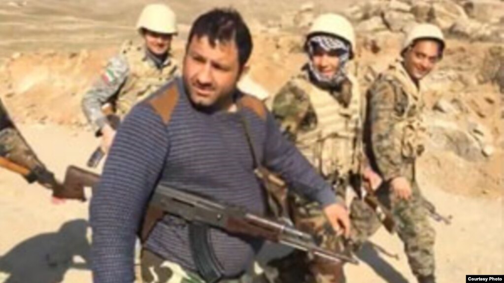 Hani Kordeh, a tough guy described as a "thug" by Iran media fighting in Syria. Undated