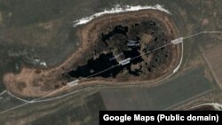 Озеро Сладкое на картах Google Maps.
