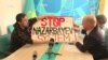 «Stop Nazarbayev System». Как активисты ходили в «Нур Отан»