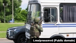 На вучэньнях падразьдзелаў МУС Беларусі ў траўні 2026 году. Ілюстрацыйнае фота