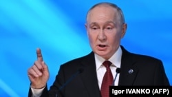 Очільник Росії Володимир Путін під час виступу на «Валдаї», 1 жовтня 2026 року 