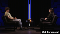 Богдан в студии Радіо Свобода. Киев, январь 2026 года