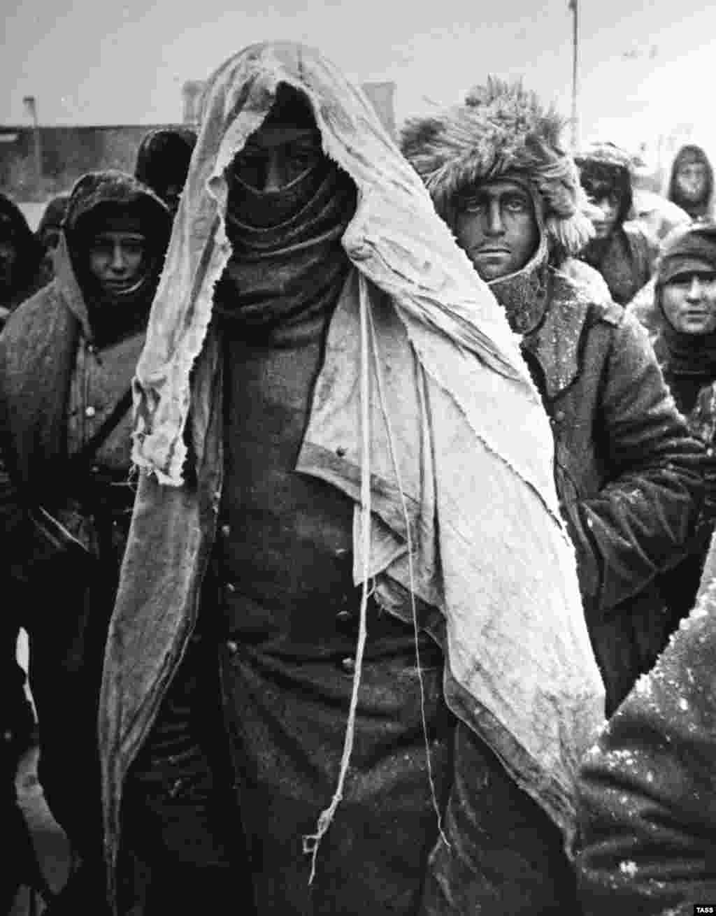 With supplies running out, most Germans were in an exhausted and emaciated condition by the time the fighting ended.