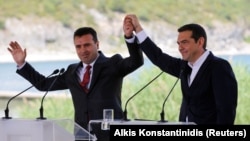 Zoran Zaev i Aleksis Cipras