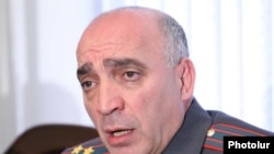 Armenia -- Hovannes Tamamian, chief of the Armenian police's Directorate General of Criminal Investigations, at a news conference on November 20, 2009.