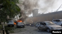 На місці вибуху в Кабулі, Афганістан, 31 травня 2017 року
