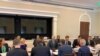 Delegacije Kosova i Srbije na sastanku u Beloj kući, 3. septembar 2020. 