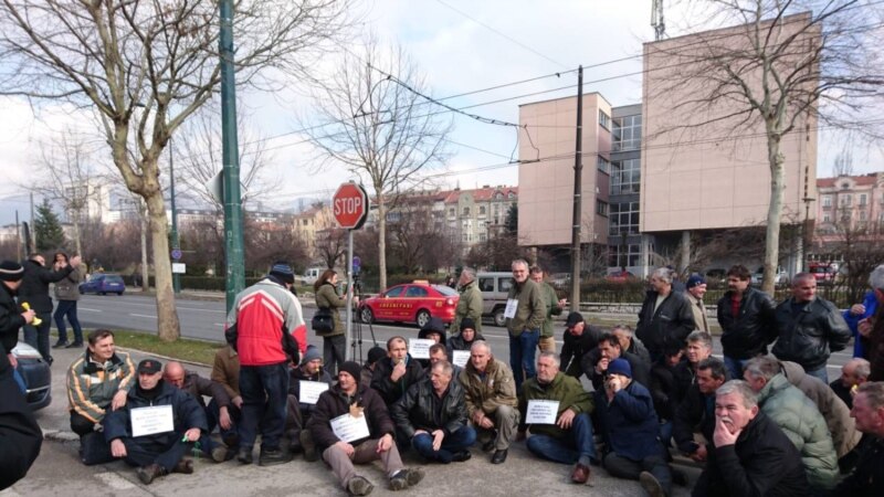 Novi protest radnika Hidrogradnje u Sarajevu