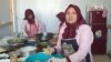 Afghanistan - Zahira Haidari, a restaurant owner in Bamiyan Province, employs only women as cooks and servers at her cafe - screen grab VOA