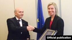 Kryeministri i Kosovës, Isa Mustafa dhe perfaqësuesja e lartë e BE-sw, Federica MOgherini 