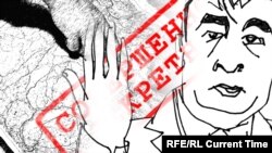 Карикатура на губернатора Одесской области Михаила Саакашвили.