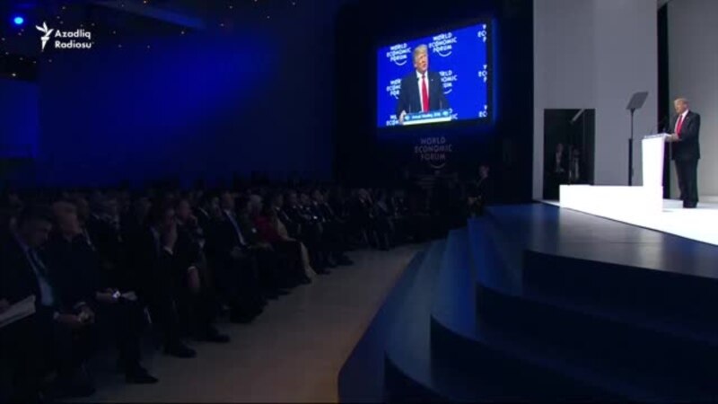 Donald Trump Davosda çıxış etdi