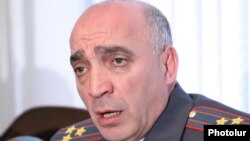 Armenia -- Colonel Hovannes Tamamian, chief of the Armenian police's Directorate General of Criminal Investigations, at a news conference on November 20, 2009.