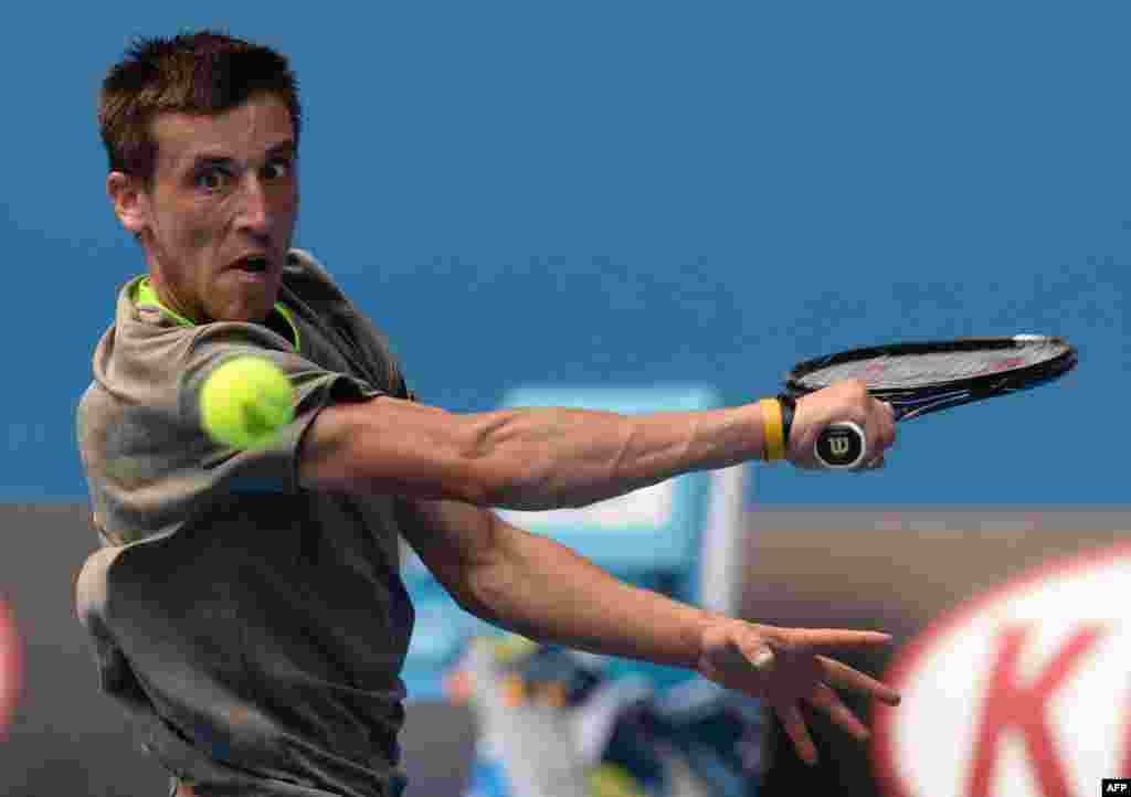 Australija - Velika nada bh. tenisa Damir Džumhur uspješno je nastupio na Australian Open turniru, Melbourne, 17. januar 2014. Foto: AFP / Mal Fairclough 