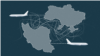 Infographic visualising maps of Ukraine and Iran with airplanes flying out as examples of "no-fly" areas.