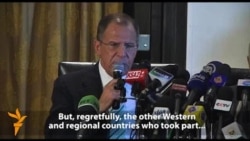 Russian Foreign Minister In Cairo For Talks On Syria