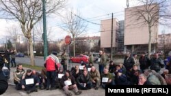 Protest radnika Hidrogradnje 