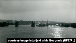 Izgradnja Starog savskog mosta, Beograd, 1942. godina