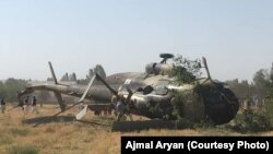 هلیکوپتر قوای هوایی افغانستان در رستاق تخار