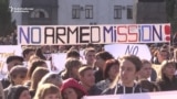 Pro-Russia Separatists Protest OSCE In Eastern Ukraine