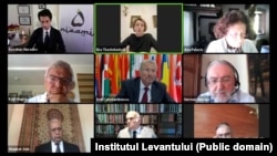 Emil Constantinescu participă la o conferință online pe tema Levantului.