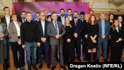 Predstavnici opozicionih partija u Skupštini Srbije (foto-arhiv)