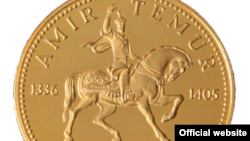 Özbegistanyň Merkezi bankynyň zikgelän altyn teňňesi