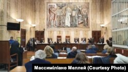 Під час засідання суду в Мілані, 15 жовтня 2020 року (автор фото Массиміліано Меллей)